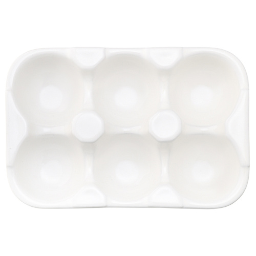 Подставка для яиц simplicity, 18,6х12,4 см, белая фото 4