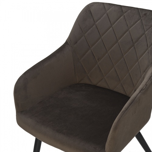 Кресло beata, велюр, коричневое фото 13