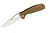 Нож Honey Badger Leaf M, 8CR13MoV сатин, рукоять нейлон песочный
