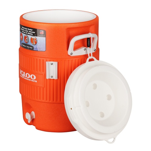 Изотермический контейнер (термобокс) Igloo 5 Gal 400 Series (18 л.), оранжевый фото 2