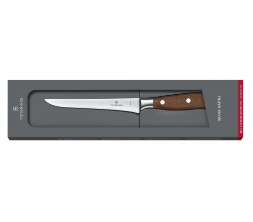 Нож Victorinox обвалочный, лезвие 15 см прямое, дерево (подарочная упаковка) фото 2