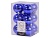 Набор однотонных пластиковых шаров глянцевых, цвет: королевский синий, 60 мм, упаковка 12 шт., Kaemingk
