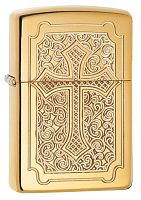 Зажигалка ZIPPO Armor™ с покрытием High Polish Brass, латунь/сталь, золотистая, 36x12x56 мм, 29436