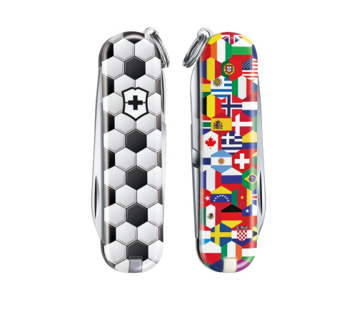 Нож-брелок Victorinox Classic LE 2020, 58 мм, 7 функций, "World Of Soccer" фото 4