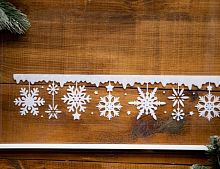 Наклейка на окно "Ожерелье из снежинок", 9.5х40 см, Peha Magic