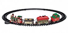 Железная дорога 'Рождественский экспресс' (набор из 16 элементов, динамика, звук), 9.3x113x66.5 см, батарейки, LEMAX