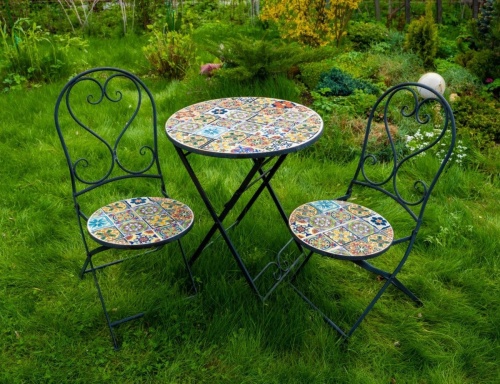 Садовый стул "Андалусия" складной, металл, мозаика, Kaemingk фото 2