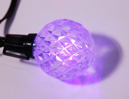 Гирлянда "Хрустальная сказка", 12  RGB LED-огней, 5.5+5 м, черный провод, уличная, Kaemingk фото 7