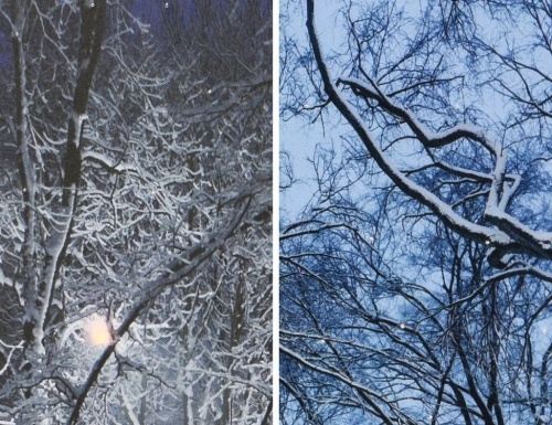 Светящееся панно ОКОШКО С ВИДОМ НА ПАРК - ВЕЧЕР, дерево, 6 тёплых белых LED-огней, 2.5x37x50 см, батарейки, Kaemingk фото 5