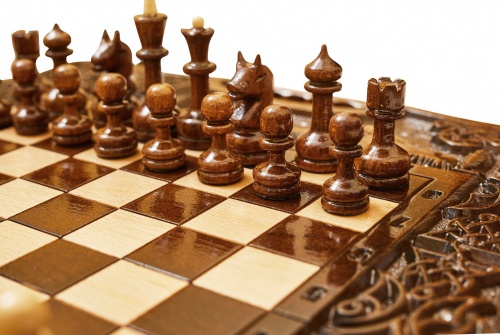 Шахматы + Нарды резные Арарат 2 40, Haleyan фото 3