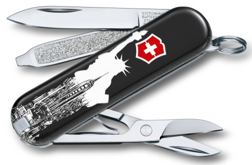 Нож-брелок Victorinox Classic LE 2018, 58 мм, 7 функций, New York"" фото 2