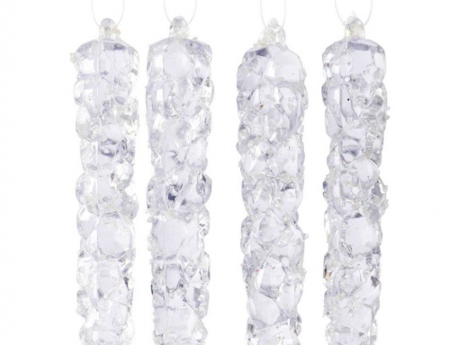 Набор сосулек "Ледяная классика", акрил, прозрачные, 15 см (упаковка 4 шт.), Kaemingk фото 2