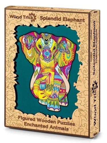 Деревянный пазл Wood Trick Великолепный Слон (36x28 см) фото 9