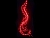 Электрогирлянда КОНСКИЙ ХВОСТ, 200 красных mini-LED ламп, 15*1.5+1.5 м, провод-проволока+красный шнур, BEAUTY LED