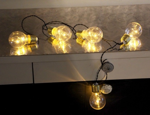 Электрогирлянда GLOW, 5 тёплых жёлтых ламп, 1 м, таймер, батарейки,, STAR trading фото 2