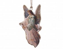 Металлическая ёлочная игрушка "Ретро коллекция - ангел-хранитель", 15 см, SHISHI