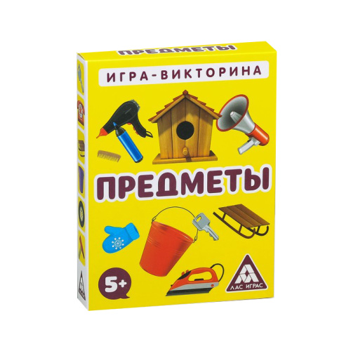 Игра-викторина «Предметы» 5+, 50 карточек