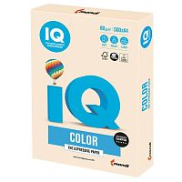 Бумага цветная для принтера IQ Color А4, 80 г/м2, 500 листов, кремовая, CR20