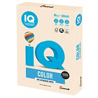 Бумага цветная для принтера IQ Color А4, 80 г/м2, 500 листов, кремовая, CR20