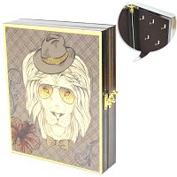 Ключница настенная "Лев в шляпе" 20*25*5 см