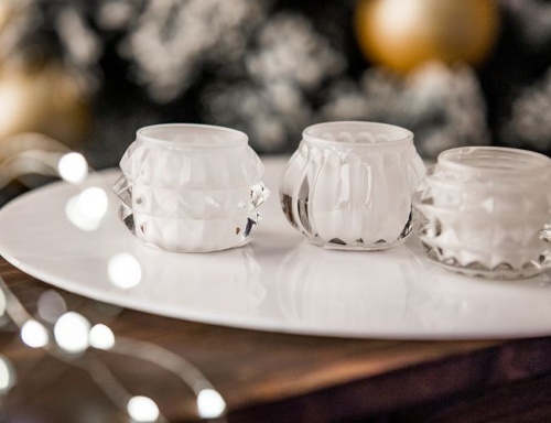 Подсвечник для чайной свечи "Эстела", стекло, 5 см, разные модели, Koopman International фото 2