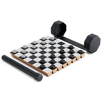 Шахматный набор складной rolz, черный