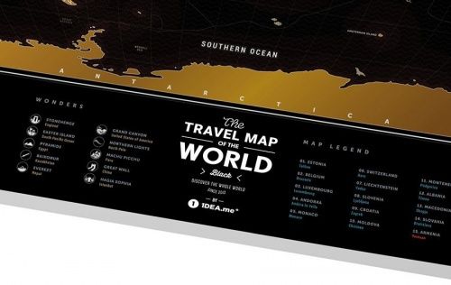 Карта travel map black world фото 7