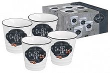 Набор из 4-х чашек для кофе Кухня в стиле Ретро в подарочной упаковке