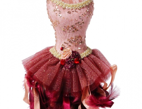 Ёлочная игрушка "Волшебное платье", текстиль, 28х8х6 см, Edelman, Noel (Katherine's style) фото 2