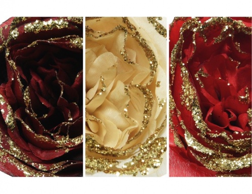 Украшение "Стильная роза" на клипсе, 11х7 см, разные модели, Kaemingk фото 2