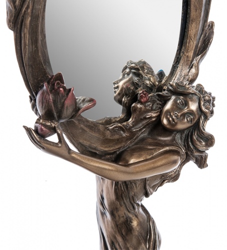 WS-969 Зеркало "Девушка с цветами лотоса" фото 2