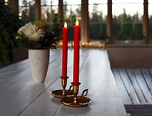 Светодиодные свечи "Романтичный уют", тёплые белые LED-огни, 24х2 см (2 шт.), STAR trading