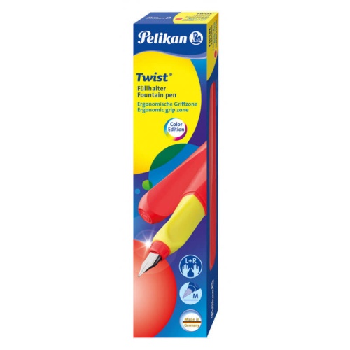 Pelikan Office Twist - Color Edition P457, перьевая ручка, коралловый, M фото 3