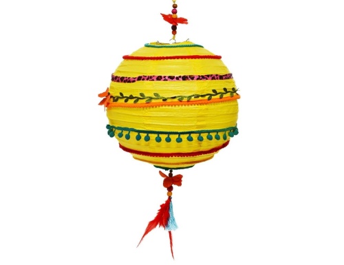 Бумажный шар для декора SUMMER JOY, подвесной, 30х50 см, Kaemingk фото 4
