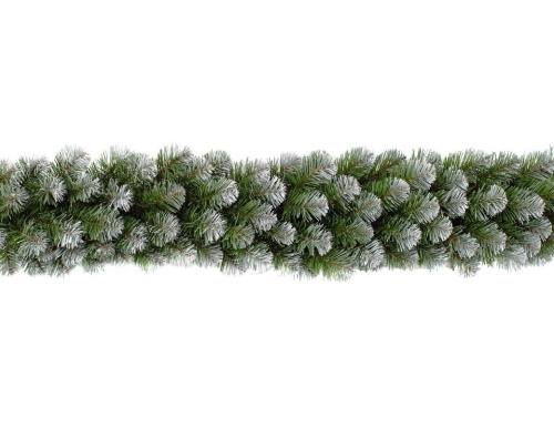 Хвойная гирлянда "Колорадо" заснеженная, хвоя - PVC, 270х30 см, Triumph Tree
