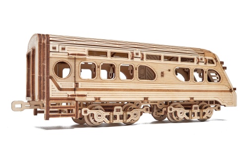 Механическая деревянная сборная модель Wood Trick Поезд Атлантический экспресс фото 6