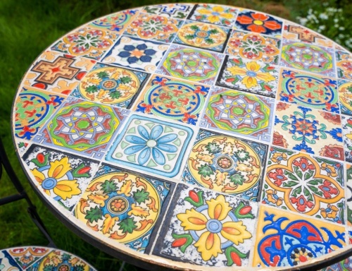 Комплект садовой мебели "Андалусия", металл, мозаика, (стол и 2 стула), Kaemingk фото 4