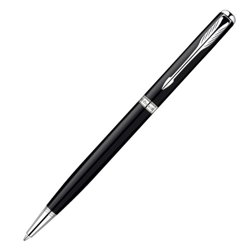 Parker Sonnet Core Slim - LaqBlack CT, шариковая ручка, M, BL