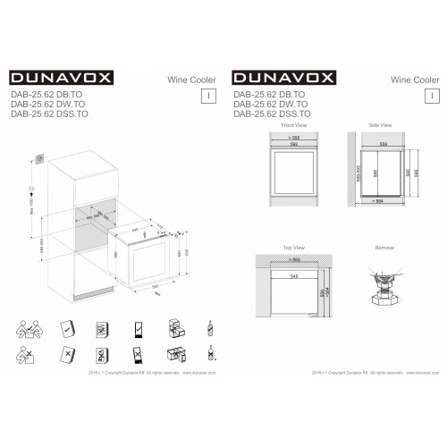 Винный шкаф Dunavox DAB-25.62.TO фото 6