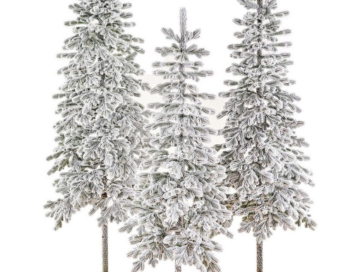 Искусственная елка Королева Тянь Шаня заснеженная, ЛИТАЯ 100%, Max CHRISTMAS фото 3