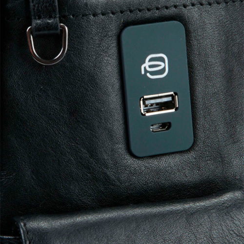 Рюкзак мужской Piquadro Black Square CA3444B3BM/N черный натур.кожа фото 8