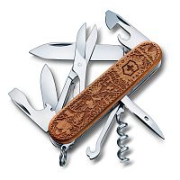 Нож Victorinox Climber Wood Swiss SE 2021, 91 мм, 12 функций, дерево (подар. упаковка)
