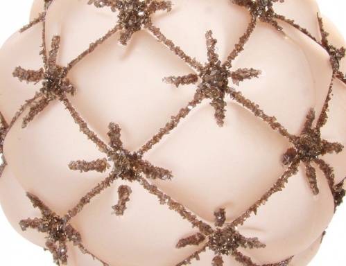 Набор ёлочных шаров "Атласный шик", стекло, нежно-розовый, (набор 4 шт.), SHISHI фото 2