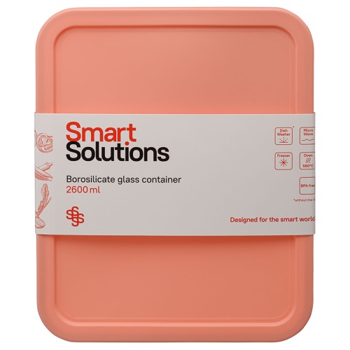 Контейнер для запекания и хранения smart solutions, 2600 мл, розовый фото 6