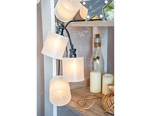 Светодиодная гирлянда Party Lights - ЛЮЧЕ ЭЛЕГАНТЕ, 10 тёплых белых LED-огней, 5 м, коннектор, чёрный провод, уличная, Winter Deco
