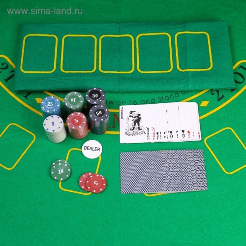 Набор для покера в жестяной коробке, 120 фишек с номиналом фото 2