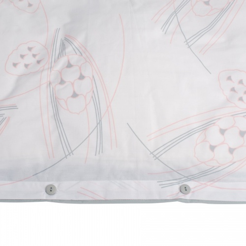 Пододеяльник из перкаля белого цвета с принтом Хвойное утро russian north, 200х220 см фото 2