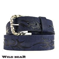 Ремень WILD BEAR RM-054m Dark-blue