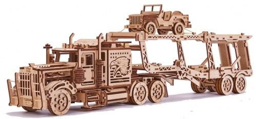 Механический 3D-пазл из дерева Wood Trick "Биг Риг Автовоз"