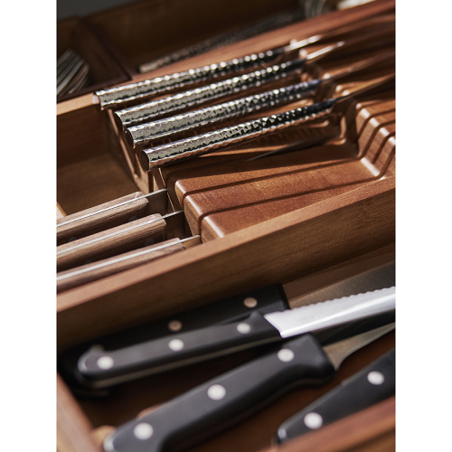 Органайзер для столовых приборов с держателем для ножей bambox, 30х38 см фото 8